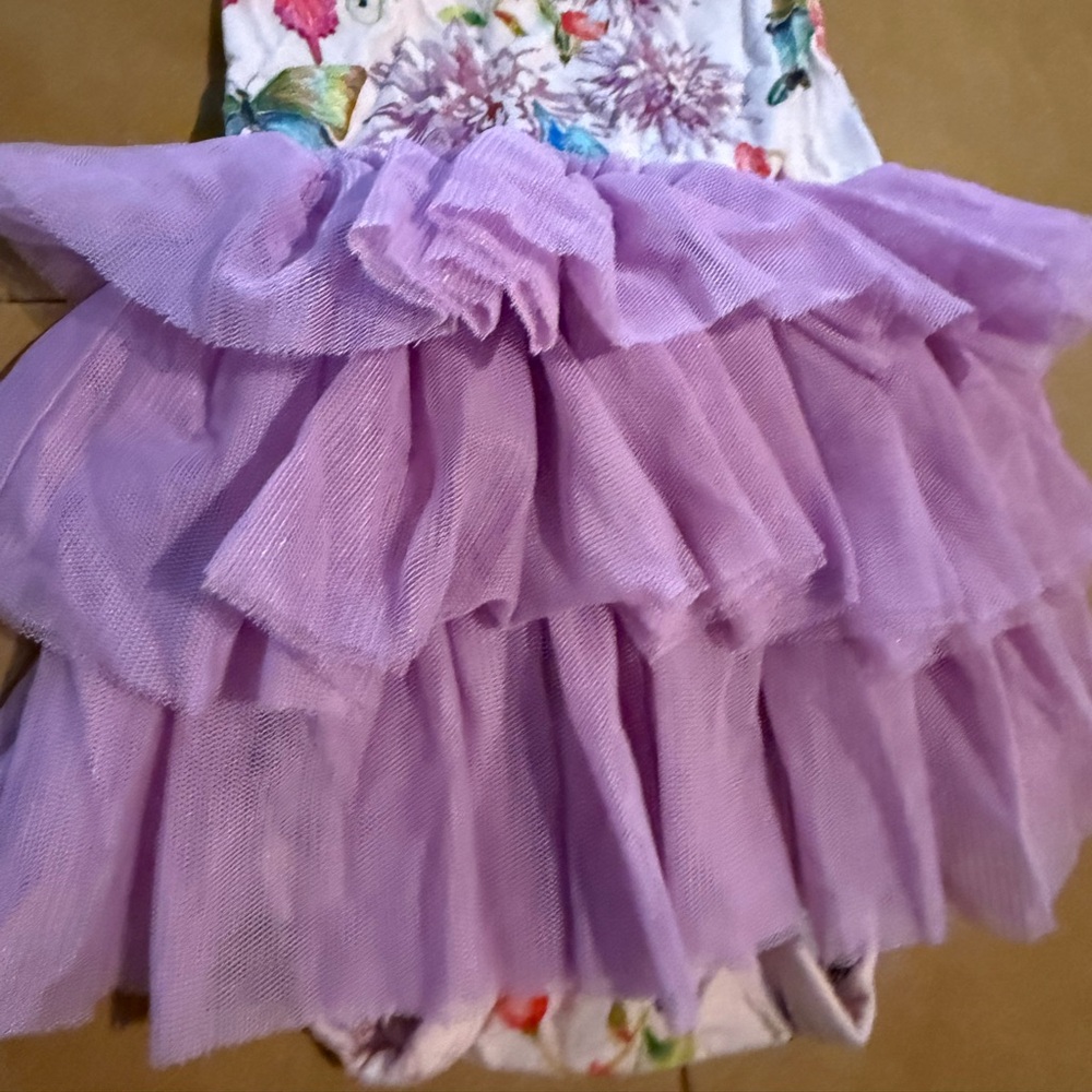 Posh Peanut Tulle Bodysuit Dress 3-6M - Picture 4 of 4